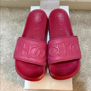 Jimmy Choo Fuchsia Slides